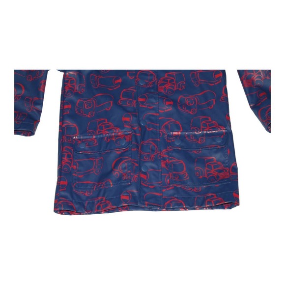 Kitestrings by‎ Hartstrings Rain Jacket Boys Size 4 T Blue Red Trucks - Picture 3 of 7